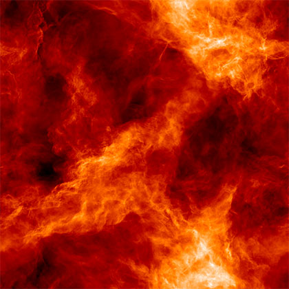 Projected density images resembling the inner structure of molecular clouds controlled by the turbulence that breaks the cloud into fragments, providing initial conditions for star formation. Simulation done using Kraken abnd Nautilus supercomputers at NICS. Credit: A.Kritsuk, P.Padoan, R. Wagner, M.Norman, UC San Diego